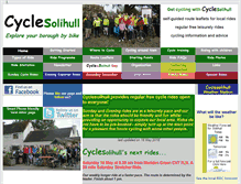 Tablet Screenshot of cyclesolihull.org.uk